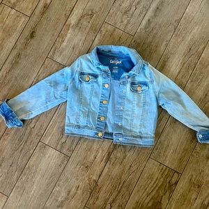 Girls Cropped Cat & Jack Soft Stretch Denim jacket
